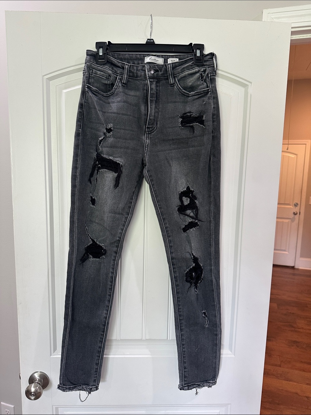 KanCan Skinny Ripped Gray Jeans